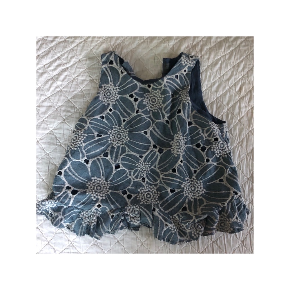 Eyelet tank -Anthropologie